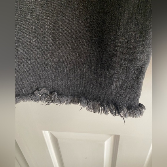 Forever 21 Wide Straight-leg Distressed Black Jeans Size 28 - Picture 2 of 7